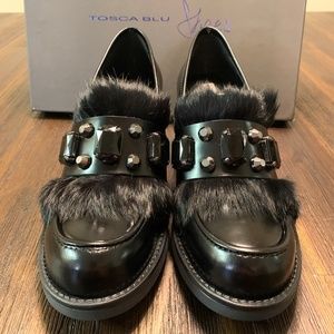 TOSCA BLU SHOES Leather Loafer Booties EU 37
